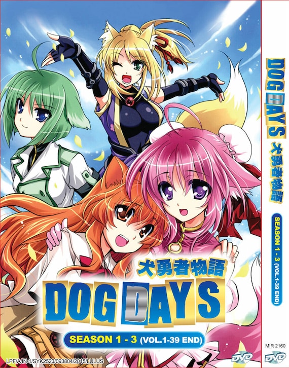 DVD Anime Dog Days Season 1-3 Volume 1-39 End English Subtitle