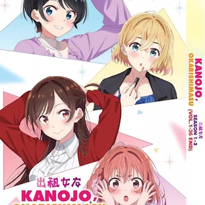 DVD Anime Kanojo,Okarishimasu Season 1-3(1-36End) Complete Box Set English Dubbed and All Region-Free Express Shipping