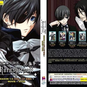 アニメ DVD 黒執事 シーズン 1-4 巻 1-57 終了 + 映画 + 9 OVA コンプリート ボックス セット 英語吹き替え リージョンフリー エクスプレス配送