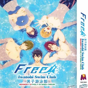 DVD Anime Free!Iwatobi Swim Club Season 1-3(1-37End+Movie) English Dubbed and All Region-Free Express Shipping