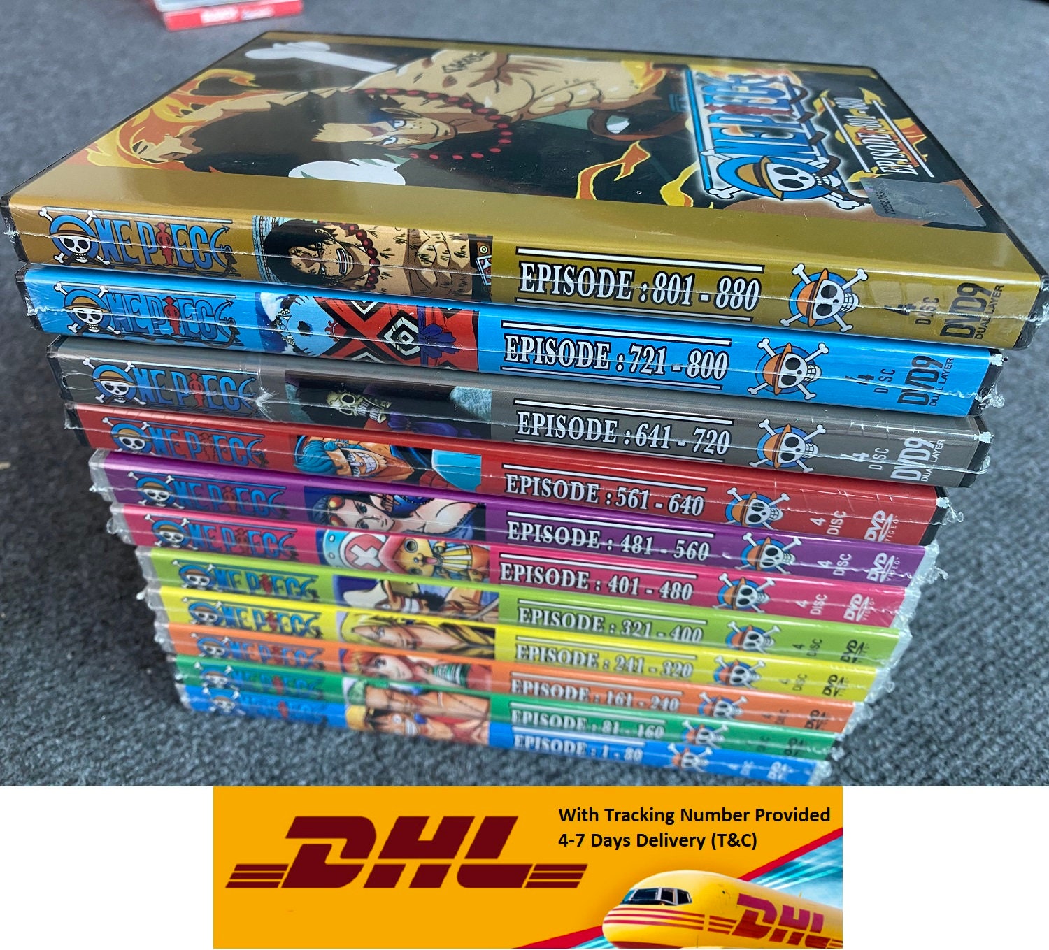 Anime DVD One Piece Box 1-3 Vol.1-1027 + One Piece Film: Movie  1-15+3OVA+13SP