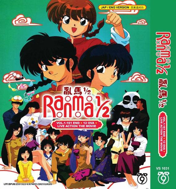 DVD Anime Ranma 1/2 Complete Series (volume 1-161 End & 12 OVA