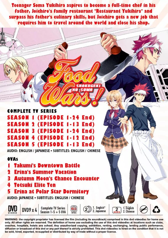 Wars Season Food Wars Plate Dub Watch Food Wars! The Second Plate
