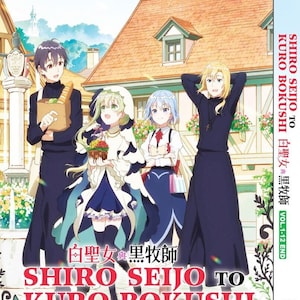 DVD Anime Shiro Seijo to Kuro Bokushi (Vol.1-12End) English Dubbed And All Region- Free Express Shipping