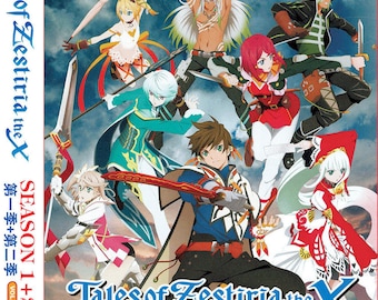 DVD Anime Tales of Zestiria The X Season 1+2(1-26End) DVD Box Set English Dubbed And All Region-Free Express Shipping