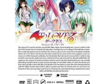 DVD Anime Uncensored to Love Ru Complete Season 1+2+3+4 (vol. 1-64