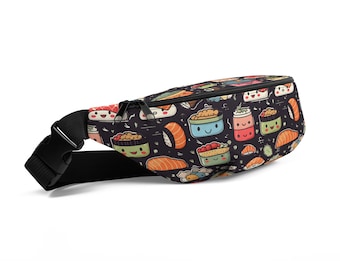 Kawaii Sushi Party Fanny Pack - Snackable Style on the Go