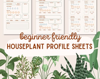 Houseplant Planner Pages | Plant Profiles | Houseplant Tracker | Houseplant Journal | Plant Lovers Journal | Plant Printable | Plant Care