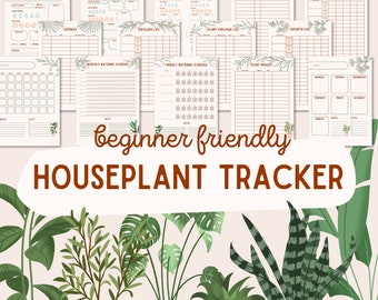 House Plants Journal | Beginner-Friendly Indoor Plant Journal | Plant Care Organizer | Garden Planner Tracking | Plant Tracking Profile Page