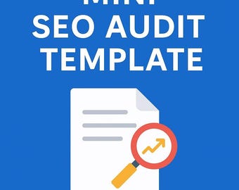 Mini SEO Audit Template – Printable Checklist for Small Business Owners