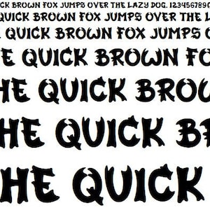 Tekstlettertypen (TTF-bestand) - Dragons Gravity