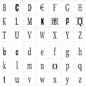 Polices de caractères (fichier TTF) - One Piece Manga Font