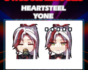 League of Legends Riot Games Heartsteel skin Yone cute chibi emotes digital sticker for Twitch, Youtube and Discord