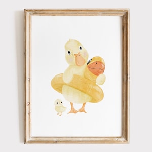 Duck Nursery Print - Delightful Wall Art to Create a Playful and Charming Atmosphere
