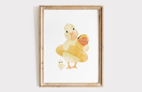Duck Nursery Print - Delightful Wall Art to Create a Playful and Charming Atmosphere