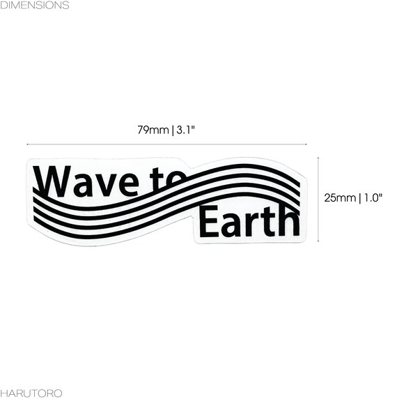 Wave to Earth Clear Vinyl Sticker 