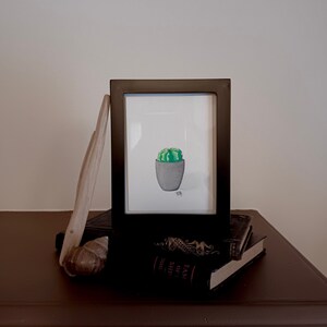 Ball Kaktus Aquarell Malerei (Limited Edition Druck) von Emma Brown
