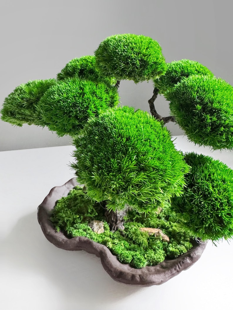 Handcrafted Bonsai Tree - Minimalist Artificial Home Art