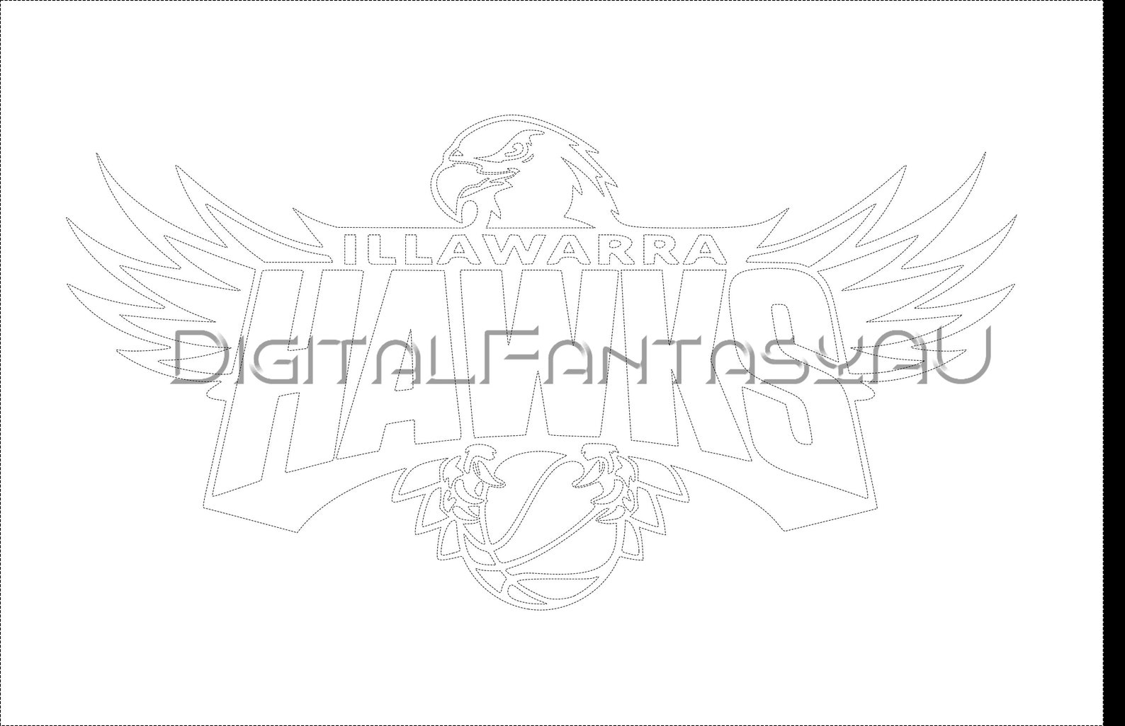 Nbl Vector NBL SVG Illawarra Hawks Basketball Logo Vector File Digital Download ...