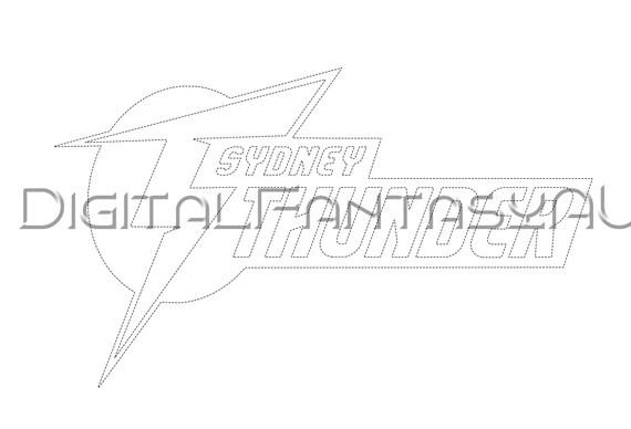 Big Bash Cricket SVG Sydney Thunder Logo Vector File Digital Download Laser  Cut 