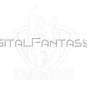 AFL SVG North Melbourne Kangaroos Alt Logo fichier vectoriel téléchargement numérique découpé au laser