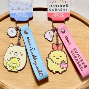 Sumikkogurashi (Neko & Ebi Fry) Keychains