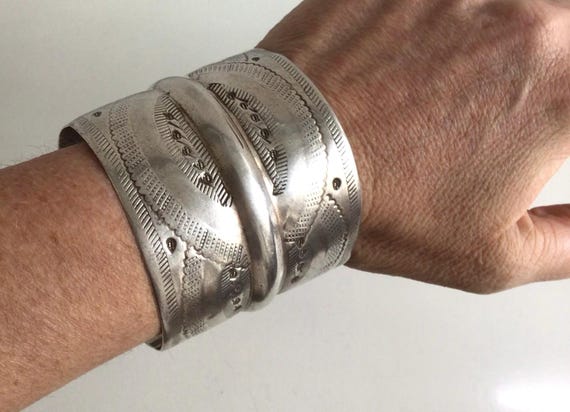 Manchette ancienne en argent de Libye. Argent de … - image 10