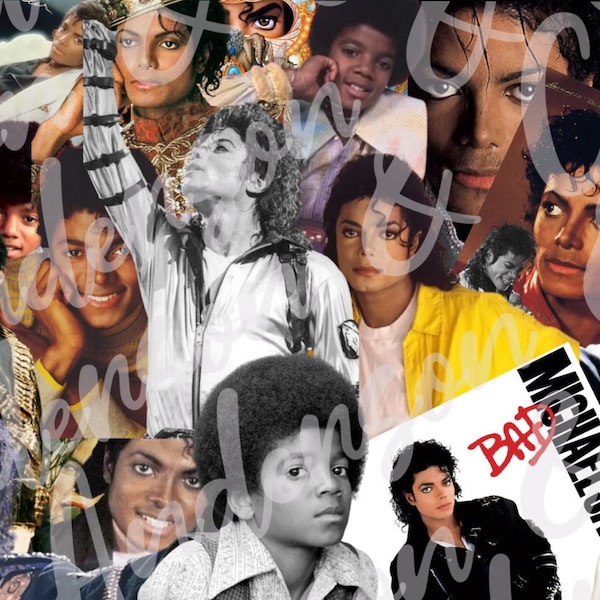 Michael Jackson Tumbler Wrap PNG Sublimation