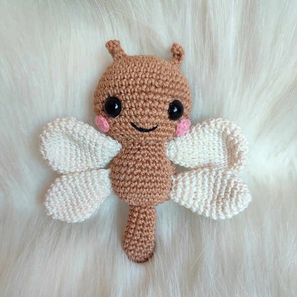 Dragonfly Amigurumi Crochet Pattern - Easy-to-Follow Digital PDF for Nature-Inspired Craft Beginner