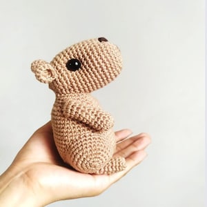 Capybara Baby Crochet Pattern PDF, Beginner Amigurumi Plushie Tutorial - Instant Download