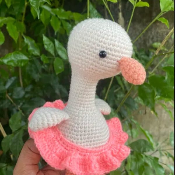 Ballerina Goose Crochet Pattern - Whimsical Amigurumi Design with Easy-to-Follow PDF Instructions Adorable Digital Beginner to Intermediate