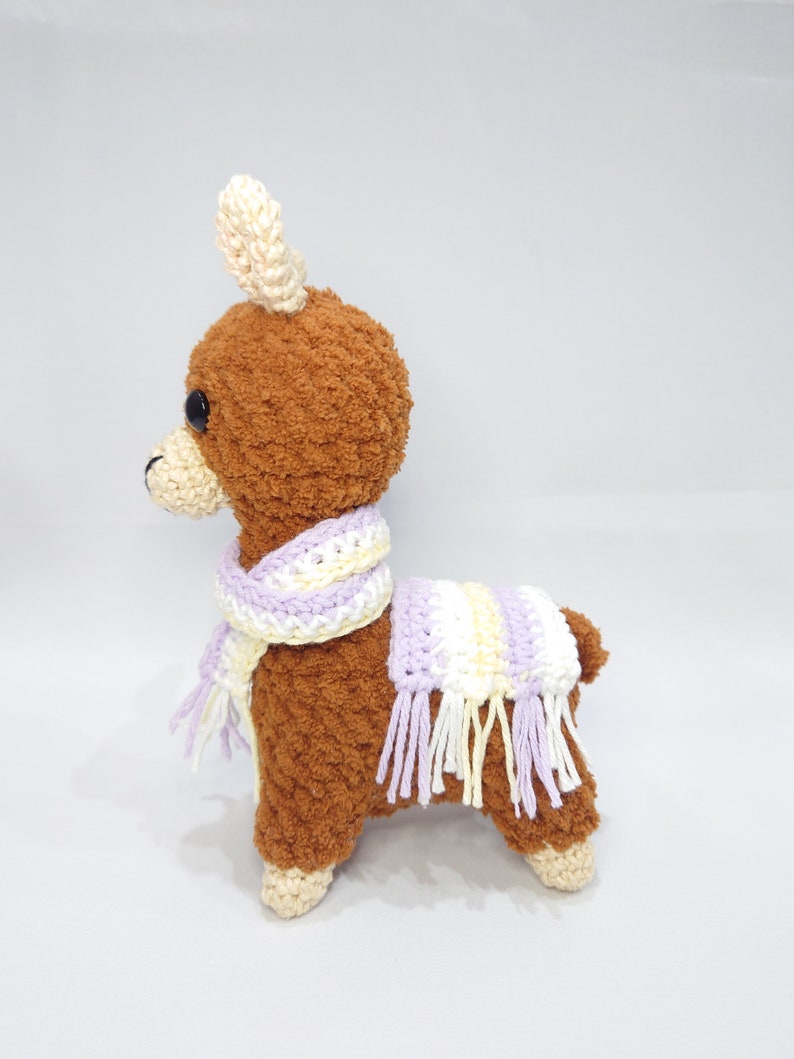Llama Alpaca Amigurumi Crochet Pattern Pdf Llama With Scarf Blanket 