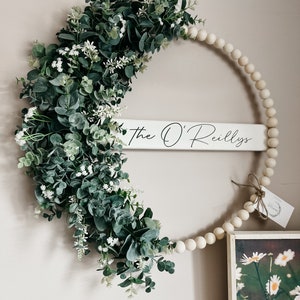 Front door wreath 18 beaded hoop wreath FREE SHIPPING image 3