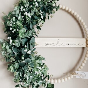 Front door wreath 18 beaded hoop wreath FREE SHIPPING image 4