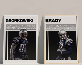 New England Patriots Poster Patriots Football Wall Art Digital Download — Patriots Football Print, Modern Sports Decor, Football Gift