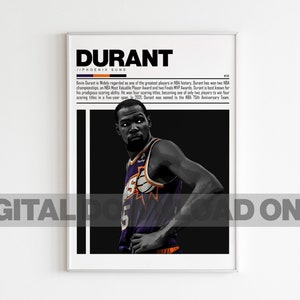 Kevin Durant Digital Poster for Sports Fan Wall Art for Basketball Fans Modern Sports Decor for Bedroom & Office Digital Wall Art