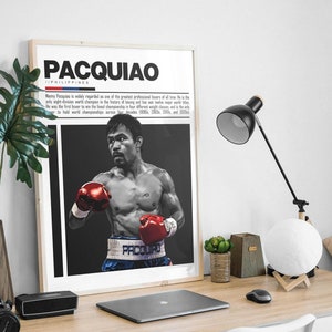 Manny Pacquiao Digital Poster for Sports Fan Wall Art for Boxing Fans Modern Sports Decor for Bedroom & Office Digital Wall Art
