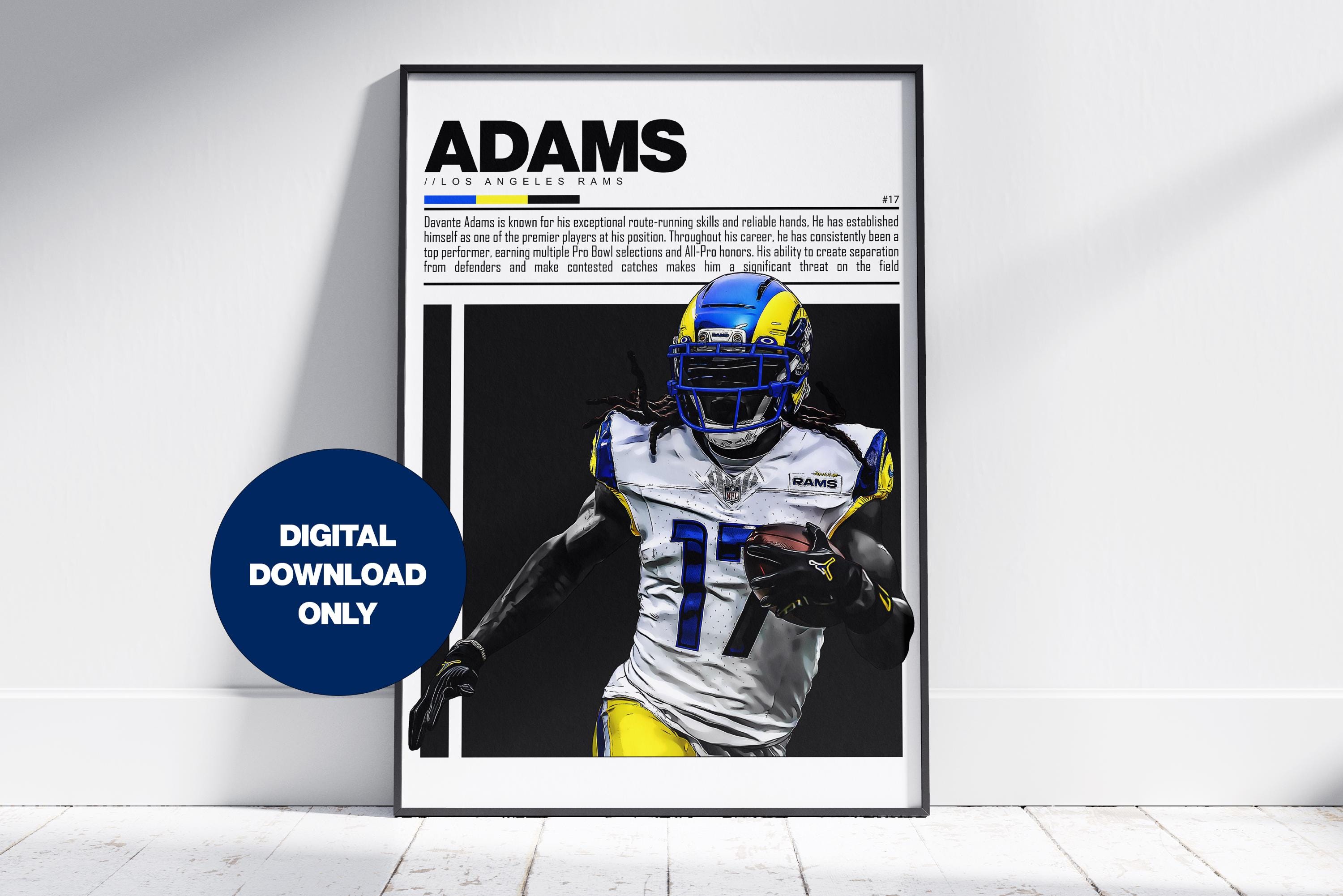 Davante Adams Poster Los Angeles Rams Football Wall Art Digital Download Rams Football Print, Modern Sports Decor, Football Gift - Etsy Davante Adams Poster Los Angeles Rams Football Wall Art Digital Download Rams Football Print, Modern Sports Decor, Football Gift - Etsy