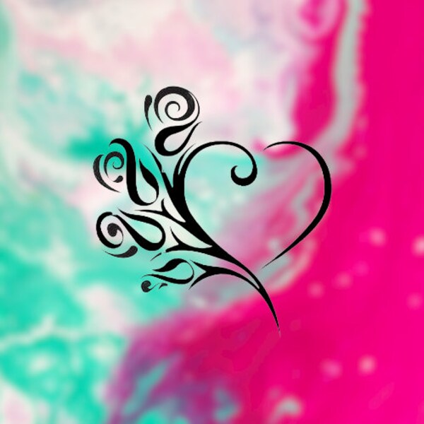 Open shoulder Heart design main image 1