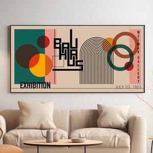 Bauhaus Poster, Bauhaus Exhibition Poster Extra Large Wall Art, Abstract Art, Fine Art Print on Museum Quality Paper – P11