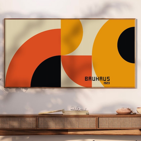 Bauhaus Exhibition Poster, Bauhaus Design Print, Exhibition Wall Art, Bauhaus Poster Download, Large Bauhaus Wall Art – R62