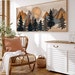 Elevate Your Space With Large Wood Effect Mountain Wall Art, Modern