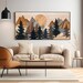 Elevate Your Space With Large Wood Effect Mountain Wall Art, Modern