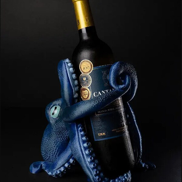 Bordeaux Octopus Wine Holder Etsy