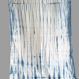 Indigo blauer Stoff, Shibori Stoff, indischer Stoff, Tie & Dye, indischer Stoff Baumwollstoff