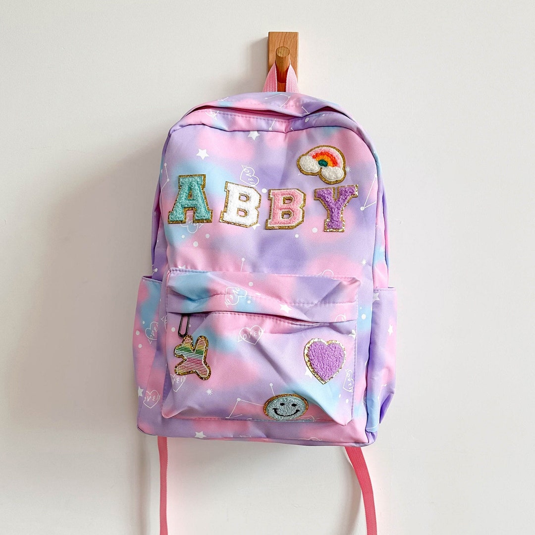 Personalized Backpack in Colors Cute Kids Backpack Etsy