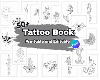 Adult Tattoo Design Book| Tattoo Therapy | Black Ink Designs