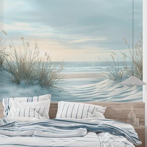 Coastal Nature | Panoramic Wallpaper Dunes at Sunrise wild grass - seasid