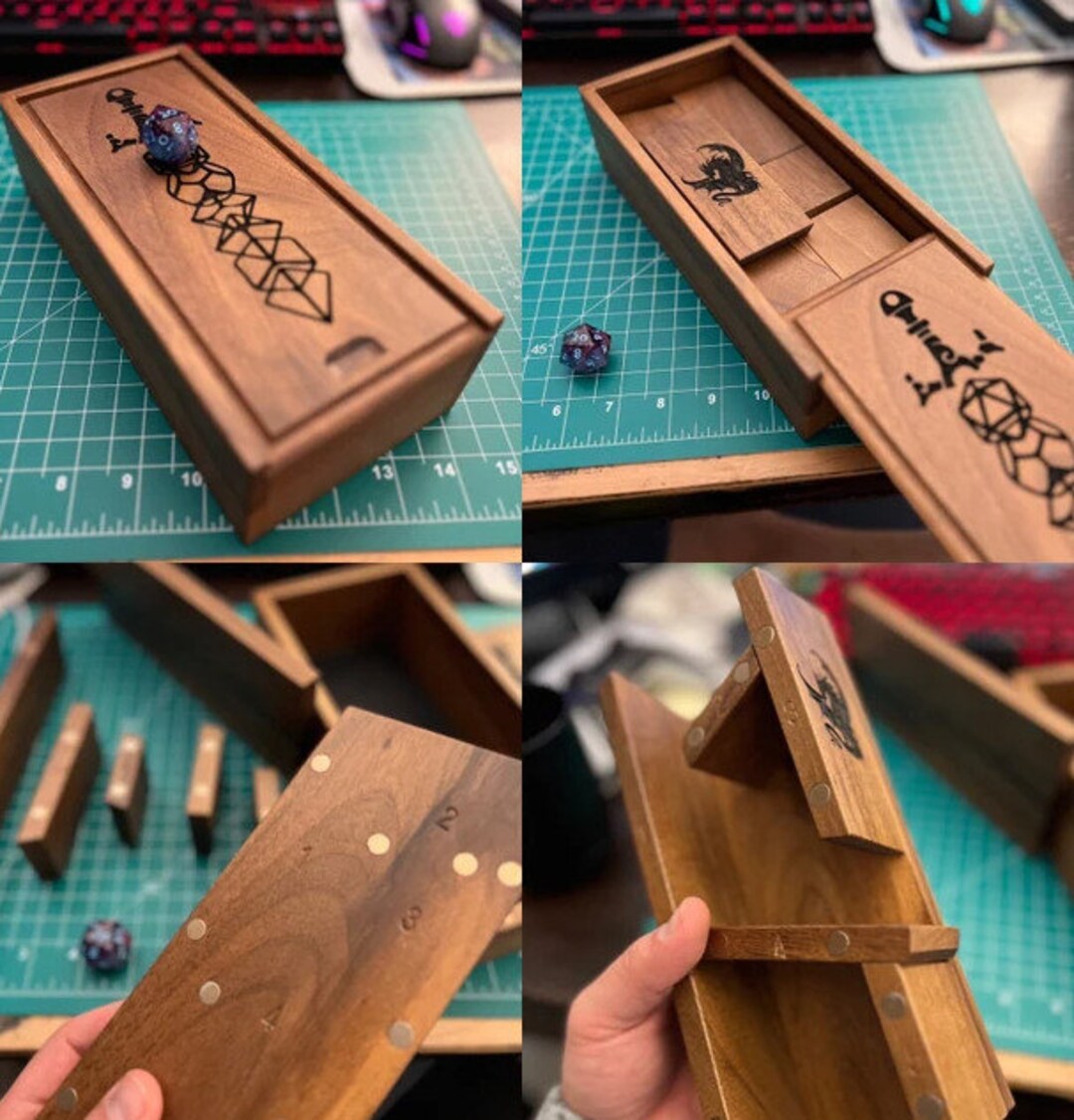 Custom Dice Tower LOTR Dice Tray Dice DND Roleplaying Etsy