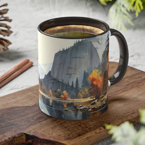 National Park mug, 11 oz  | Yosemite National Park mug | Natl Parks watercolor series Yosemite Natl Park | Yosemite National Park